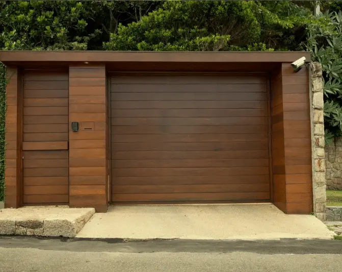 Modern Wood Garage Door