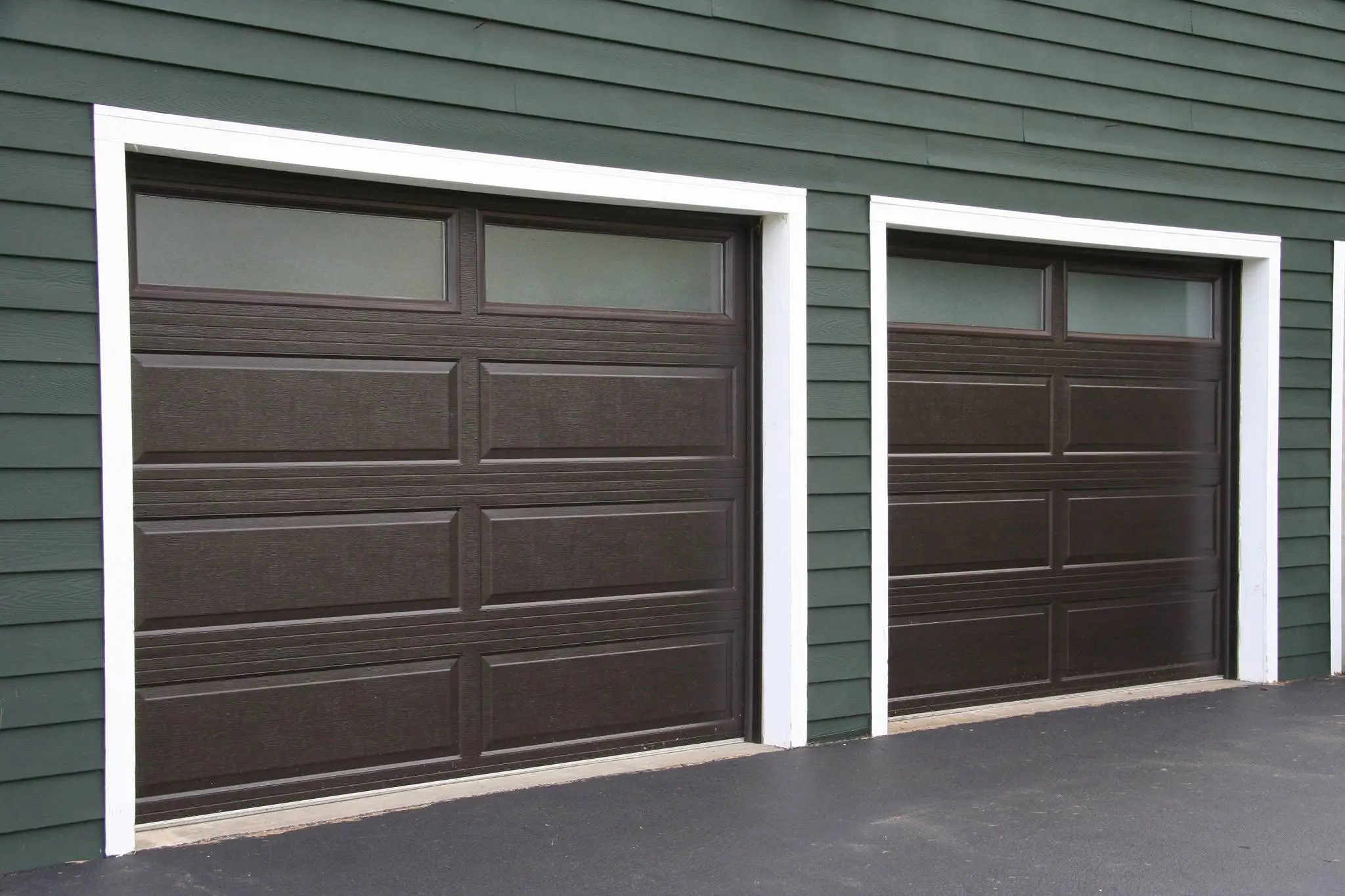 Modern residential garage doors