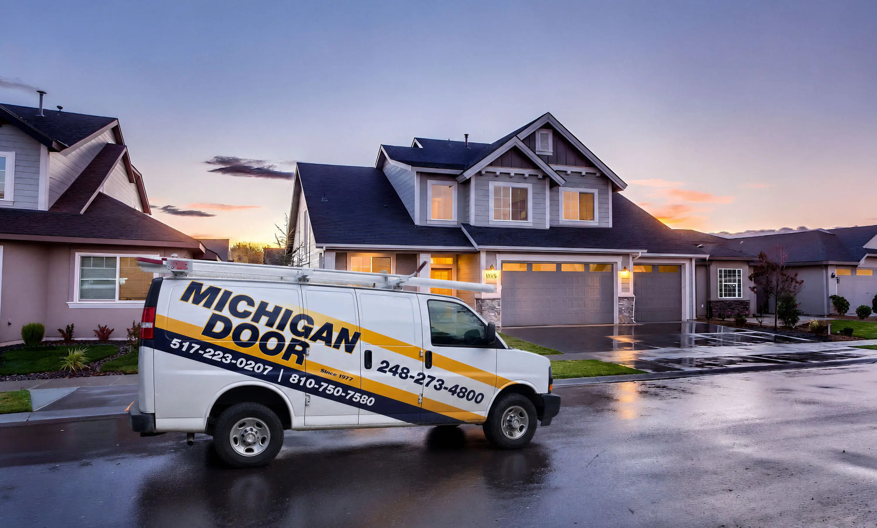 Michigan Door service van