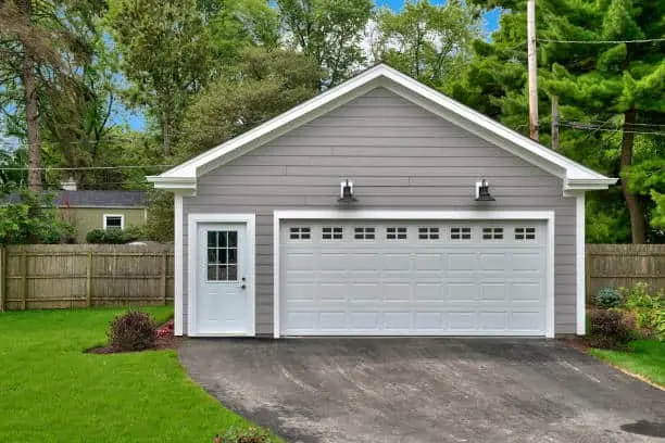 Two car garage