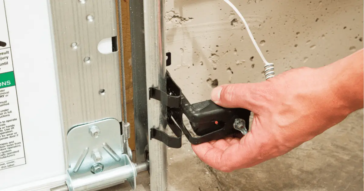 how to override garage door sensors