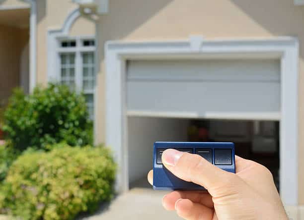 Garage Door Opener opening a residential garage door - Croswell Garage Door Repair