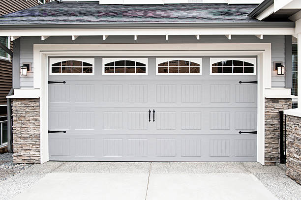 Gray Carriage Style Garage Door - Dover Garage Door Repair
